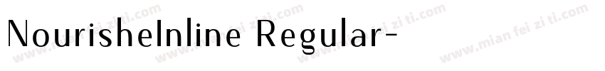 NourisheInline Regular字体转换
